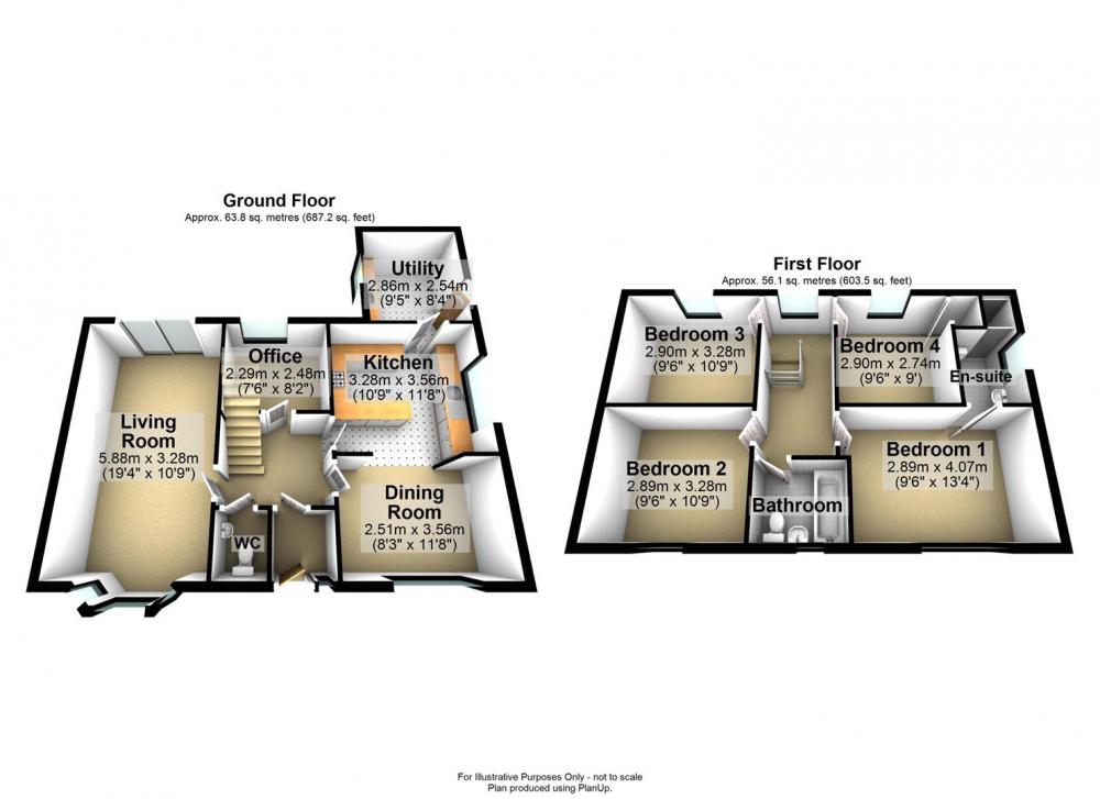 Distone Court, Deighton, 3D