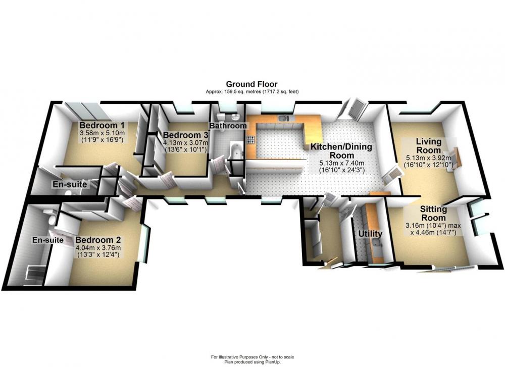 Villa Court, Poppleton, 3d