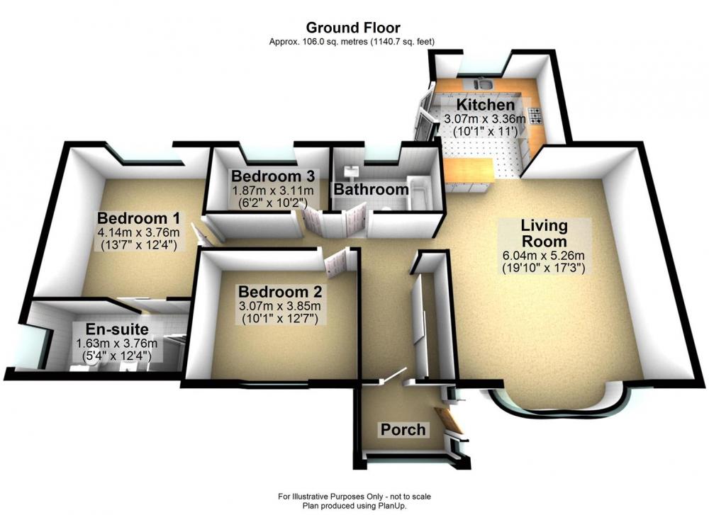 Rushwood Close, Haxby, 3D